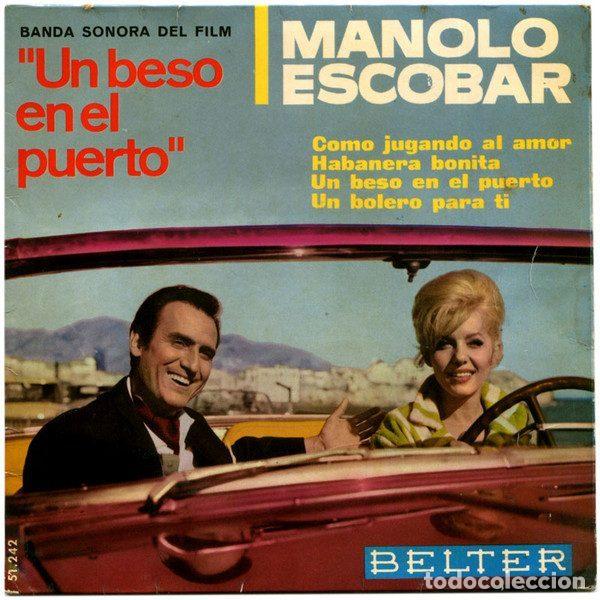 Disques de vinyle: Manolo Escobar &ndash; Un Beso En El Puerto (Vinyl, Belter 51.242)