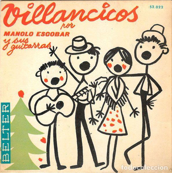 Disques de vinyle: Manolo Escobar Y Sus Guitarras &ndash; Villancicos (Vinyl, Belter 52.022)