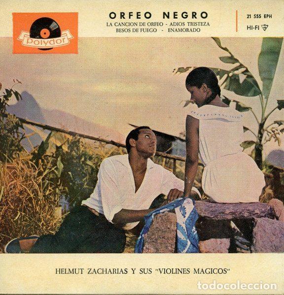 Disques de vinyle: Helmut Zacharias Y Sus &rdquo;Violines M&aacute;gicos&rdquo; &ndash; Orfeo Negro (Vinyl, Polydor 21 555 EPH)