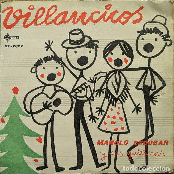 Disques de vinyle: Manolo Escobar Y Sus Guitarras &ndash; Villancicos (Vinyl, Saef SF-2022)