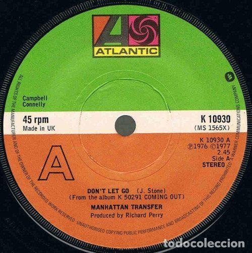 Dischi in vinile: The Manhattan Transfer &ndash; Don't Let Go (Vinyl, Atlantic K 10930)