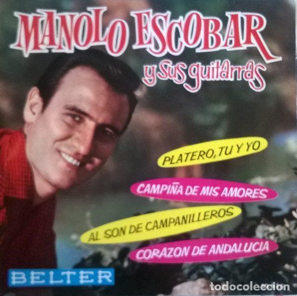 Disques de vinyle: Manolo Escobar Y Sus Guitarras &ndash; Platero, Tu Y Yo (Vinyl, Belter 50.815)