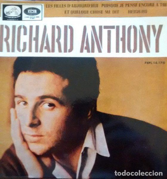 Vinyl records: Richard Anthony &ndash; Les Filles D'Aujourd'Hui (Vinyl, La Voz De Su Amo 7EPL 14.170)