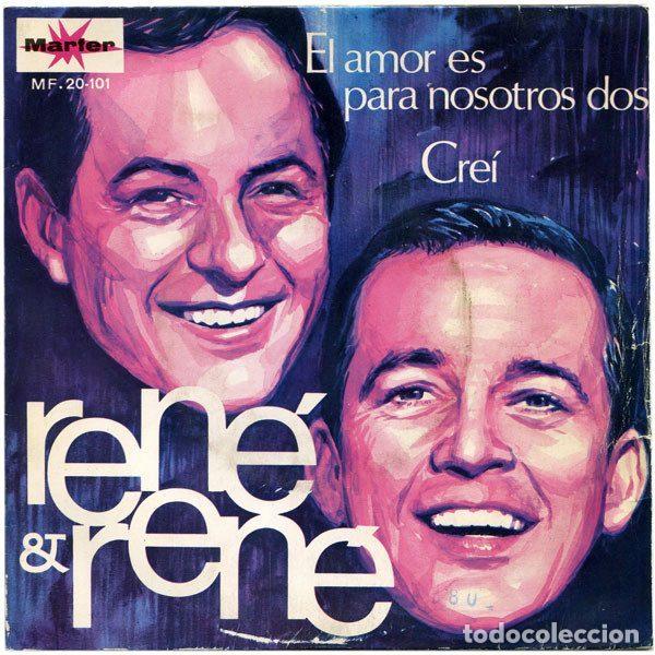 Dischi in vinile: Ren&eacute; & Ren&eacute; &ndash; El Amor Es Para Nosotros Dos / Cre&iacute; (Vinyl, Marfer MF. 20-101)