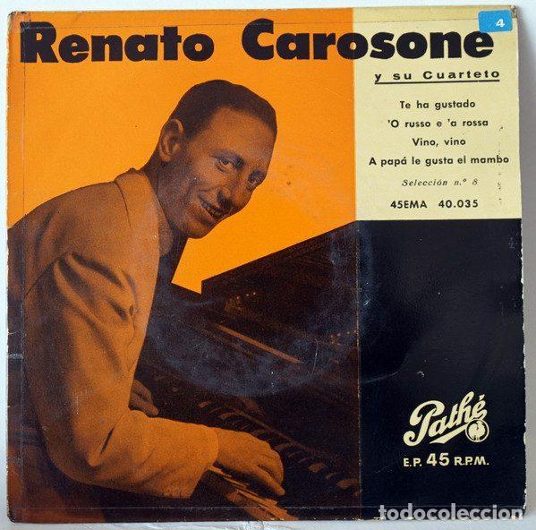 Discos de vinil: Renato Carosone Y Su Cuarteto &ndash; Selecci&oacute;n N.&ordm; 8 (Vinyl, Path&eacute; 45EMA 40.035)