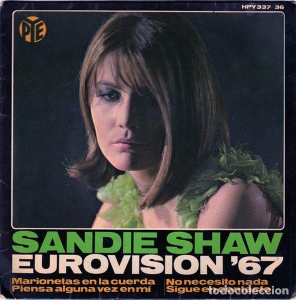 Discos de vinil: Sandie Shaw &ndash; Eurovision '67 (Vinyl, Pye Records HPY 337-36)