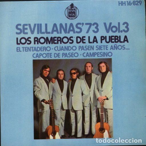 Vinyl records: Los Romeros De La Puebla &ndash; Sevillanas '73 Vol. 3 (Vinyl, Hispavox HH 16-829)