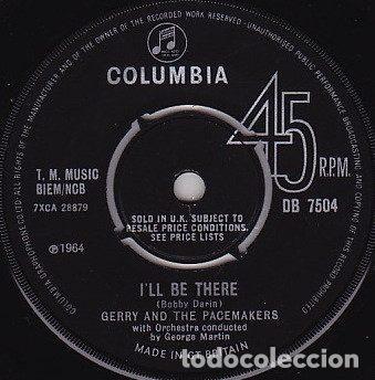 Disques de vinyle: Gerry And The Pacemakers &ndash; I'll Be There (Vinyl, Columbia DB 7504)
