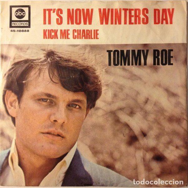 Disques de vinyle: Tommy Roe &ndash; It's Now Winters Day / Kick Me Charlie (Vinyl, ABC Records 45-10888)