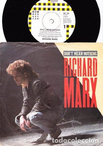 Discos de vinil: Richard Marx &ndash; Don't Mean Nothing (Vinyl, EMI-Manhattan Records MT 26)