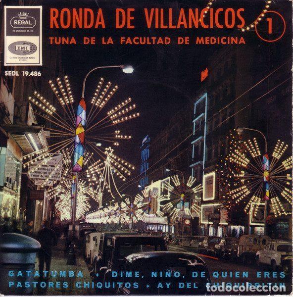 Vinyl records: Tuna De La Facultad De Medicina De Barcelona &ndash; Ronda De Villancicos (Vinyl, Regal SEDL 19.486)