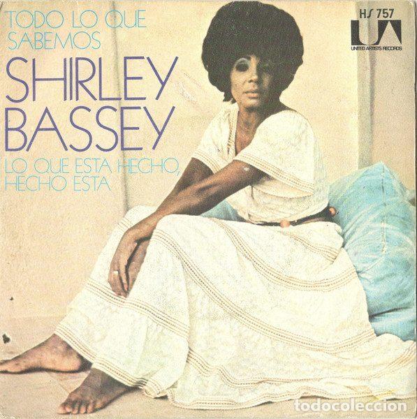 Disques de vinyle: Shirley Bassey &ndash; Todo Lo Que Sabemos (For All We Know) (Vinyl, United Artists Records HS - 757)