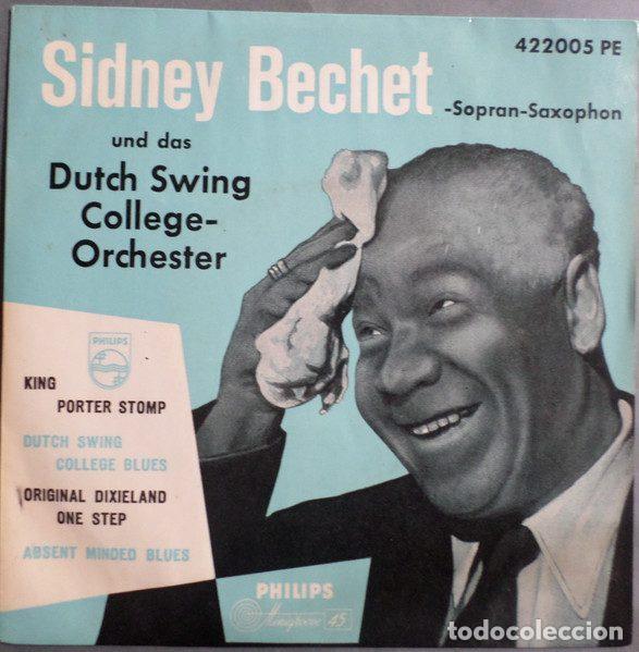 Discos de vinilo: Sidney Bechet Und Das Dutch Swing College Orchester &ndash; King Porter Stomp (Vinyl, Philips 422 005 PE)