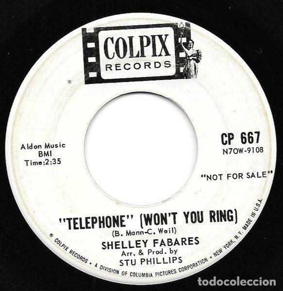 Discos de vinilo: Shelley Fabares &ndash; Telephone (Won't You Ring) (Vinyl, Colpix Records CP 667)