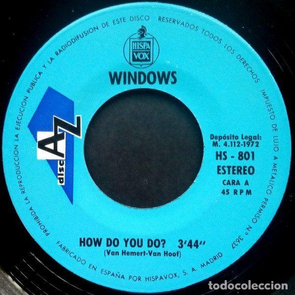 Discos de vinilo: Windows &ndash; How Do You Do? (Vinyl, Hispavox HS-801) - Foto 3
