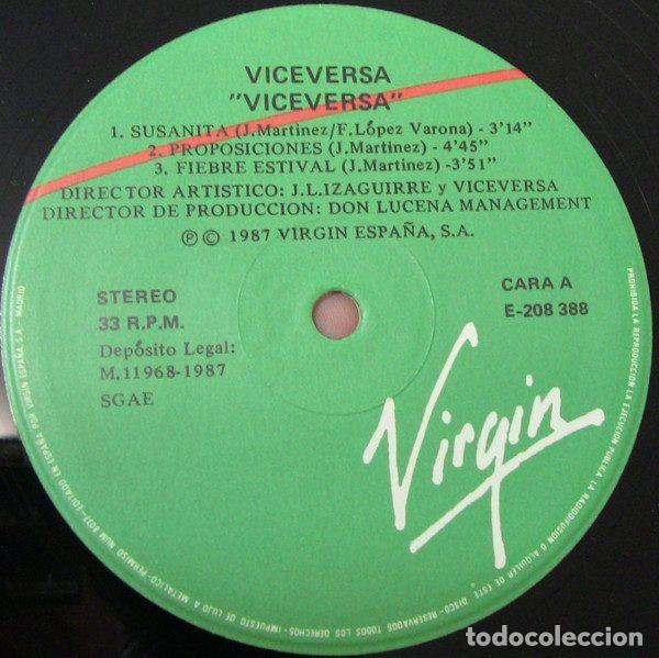Discos de vinilo: Viceversa &ndash; Viceversa (Vinyl, Virgin E 208 388) - Foto 3