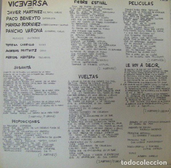 Discos de vinilo: Viceversa &ndash; Viceversa (Vinyl, Virgin E 208 388) - Foto 8