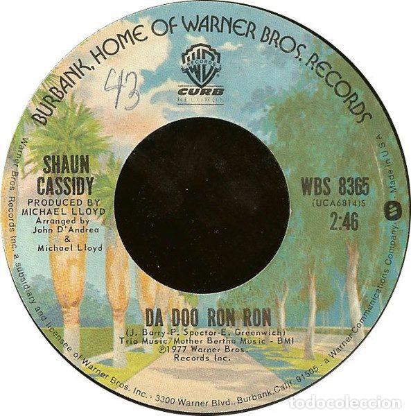 Vinyl records: Shaun Cassidy &ndash; Da Doo Ron Ron / Holiday (Vinyl, Warner Bros. Records WBS 8365)