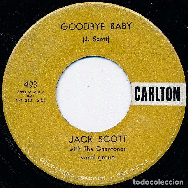 Discos de vinil: Jack Scott &ndash; Goodbye Baby / Save My Soul (Vinyl, Carlton 493)