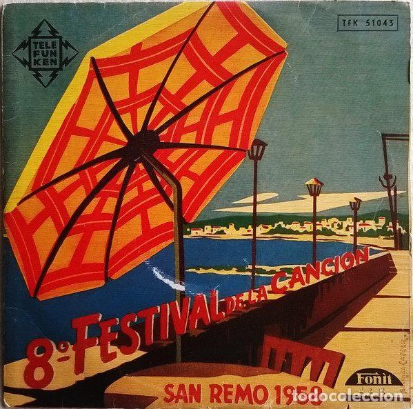 Discos de vinilo: Various &ndash; 8&ordm; Festival De La Canci&oacute;n - San Remo 1958 (Vinyl, Telefunken TFK 51043)