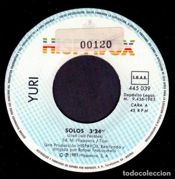 Discos de vinilo: Yuri &ndash; Solos (Vinyl, Hispavox 445 039) - Foto 3
