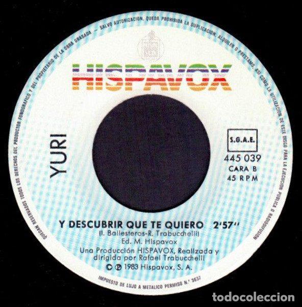 Discos de vinilo: Yuri &ndash; Solos (Vinyl, Hispavox 445 039) - Foto 4