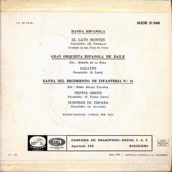 Discos de vinilo: Various &ndash; Toros En Espa&ntilde;a (Vinyl, Odeon MSOE 31.048) - Foto 2