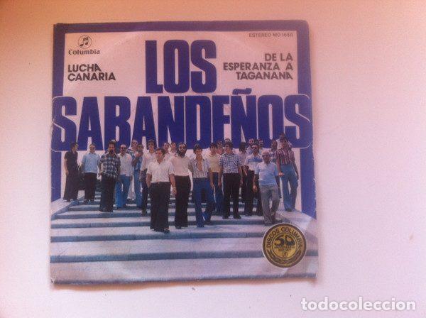 Discos de vinilo: Los Sabande&ntilde;os &ndash; Lucha Canaria / De La Esperanza A Taganana (Vinyl, Columbia MO 1688)