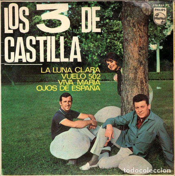 Discos de vinilo: Los 3 De Castilla &ndash; La Luna Clara (Vinyl, Philips 436 844 PE)