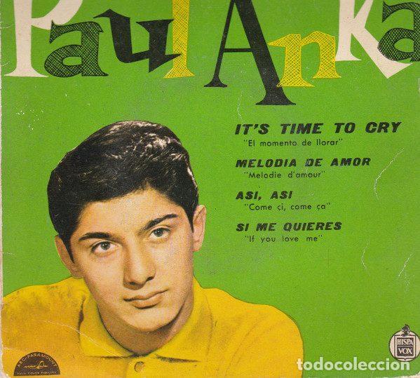 Discos de vinilo: Paul Anka &ndash; It's Time To Cry (Vinyl, ABC-Paramount HP 97-20)