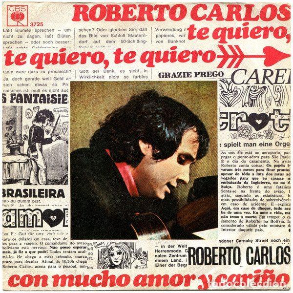 Discos de vinilo: Roberto Carlos &ndash; Te Quiero, Te quiero, Te Quiero (Vinyl, CBS 3725)
