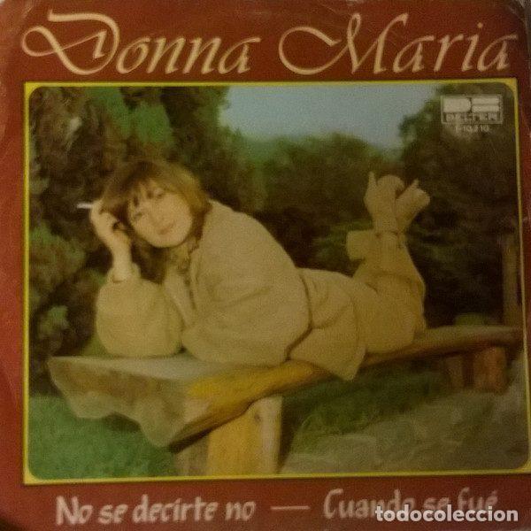 Vinyl-Schallplatten: Donna Maria &ndash; No Se Decirte No / Cuando Se Fu&eacute; (Vinyl, Belter 1-10.210)