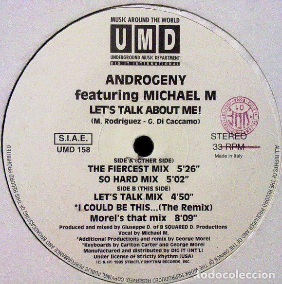 Disques de vinyle: Androgeny Featuring Michael M &ndash; Let's Talk About Me! (Vinyl, Underground Music Department (UMD)...