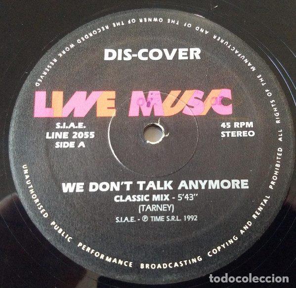Disques de vinyle: Dis-Cover &ndash; We Don't Talk Anymore (Vinyl, Line Music LINE 2055)