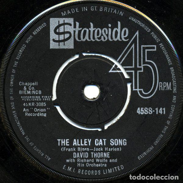 Disques de vinyle: David Thorne With Richard Wolfe And His Orchestra &ndash; The Alley Cat Song (Vinyl, Stateside 45SS-141)