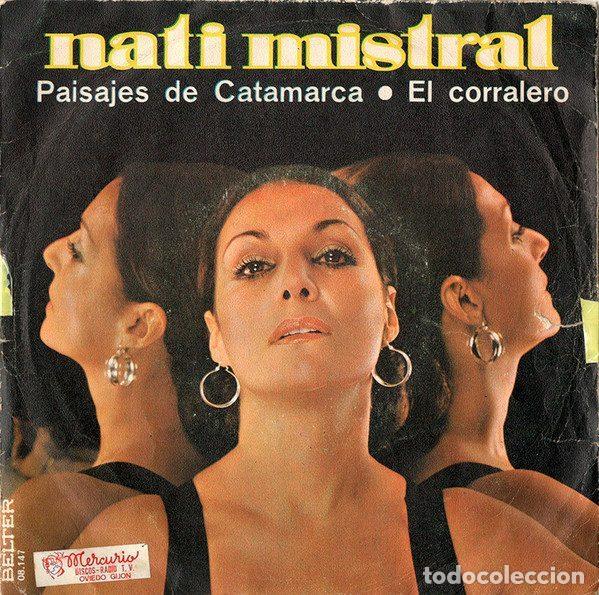 Discos de vinilo: Nati Mistral &ndash; Paisajes De Catamarca / El Corralero (Vinyl, Belter 08.147)