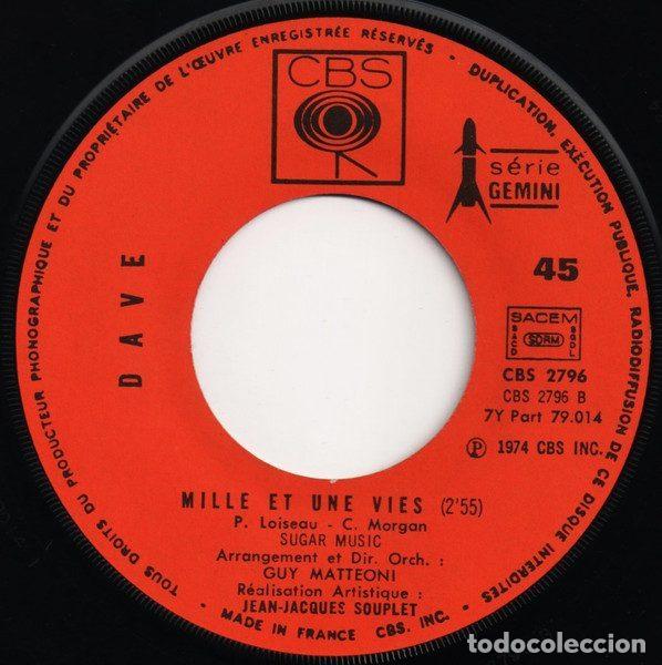 Discos de vinilo: Dave &ndash; Vanina (Vinyl, CBS CBS2796) - Foto 4