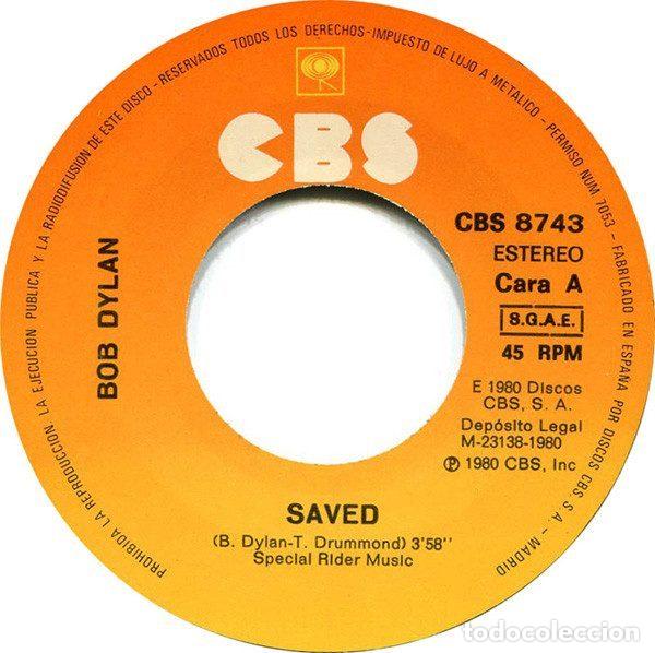 Discos de vinilo: Bob Dylan &ndash; Saved (Vinyl, CBS CBS 8743) - Foto 3