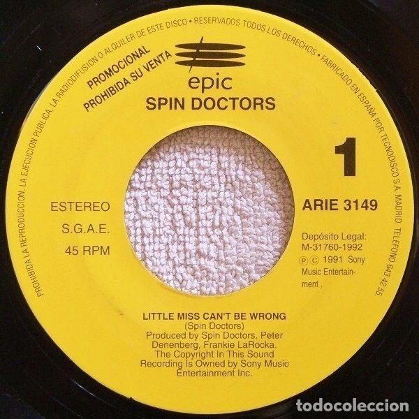 Vinyl records: Spin Doctors &ndash; Little Miss Can't Be Wrong (Vinyl, Epic ARIE 3149)