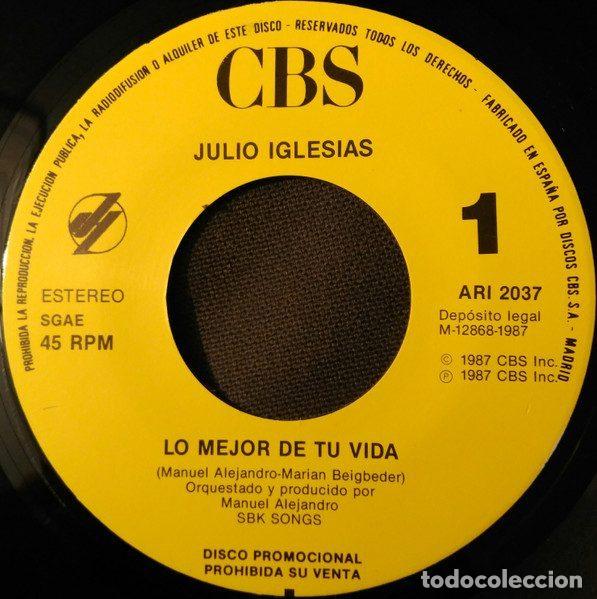 Vinyl-Schallplatten: Julio Iglesias &ndash; Lo Mejor De Tu Vida (Vinyl, CBS ARI 2037)
