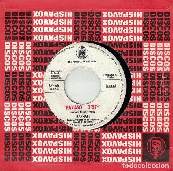 Discos de vinilo: Raphael &ndash; Somos / Payaso (Vinyl, Hispavox CP-66) - Foto 1
