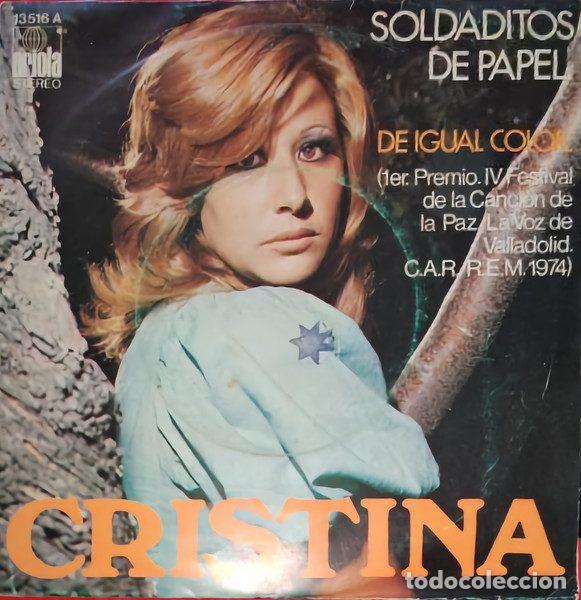 Discos de vinil: Cristina &ndash; Soldaditos De Papel (Vinyl, Ariola 13.516-A)