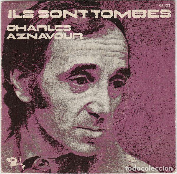Discos de vinil: Charles Aznavour &ndash; Ils Sont Tomb&eacute;s (Vinyl, Barclay 62.133)