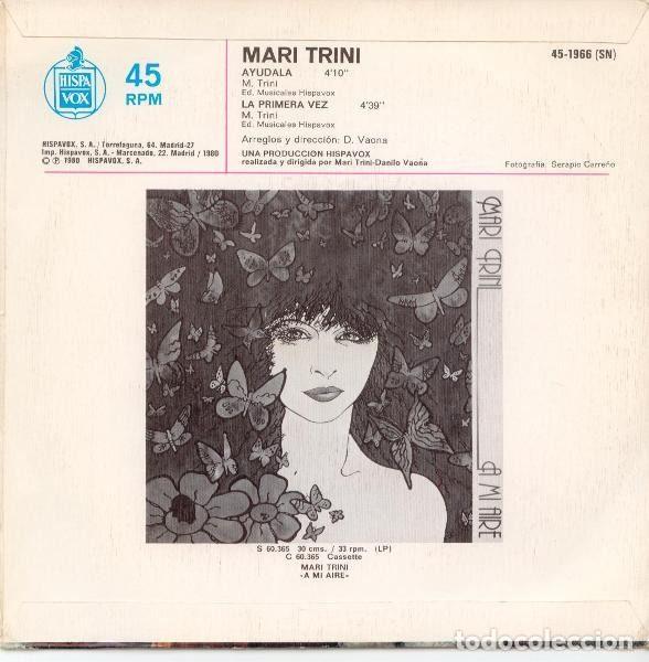 Discos de vinilo: Mari Trini &ndash; Ayudala (Vinyl, Hispavox 45-1966 ) - Foto 2