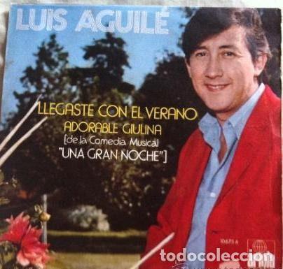 Vinyl records: Luis Aguile &ndash; Llegaste Con El Verano (Vinyl, Ariola 10.675)