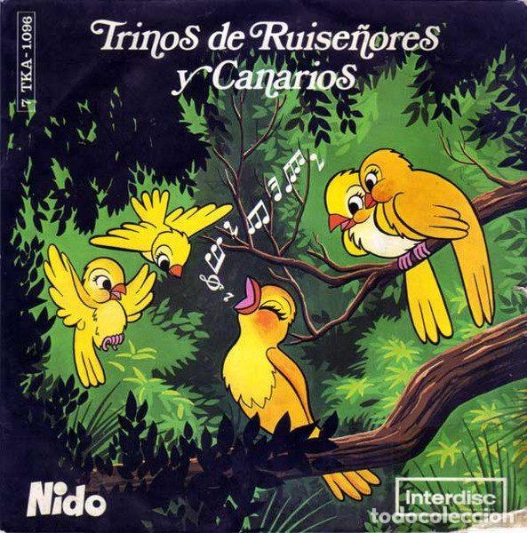 Vinyl records: Averio Karl Reich De Brema &ndash; Trinos De Ruise&ntilde;ores Y Canarios (Vinyl, Interdisc 7 TKA-1.096)