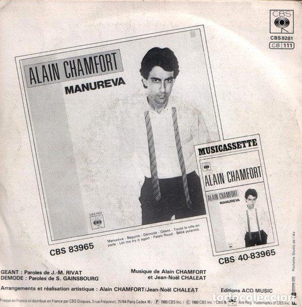 Discos de vinilo: Alain Chamfort &ndash; G&eacute;ant (Vinyl, CBS CBS 8281) - Foto 2