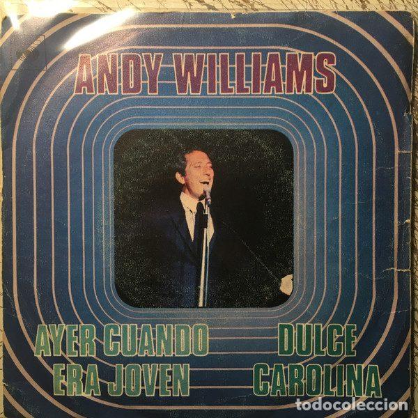 Vinyl records: Andy Williams &ndash; Ayer Cuando Era Joven (Vinyl, CBS 5159)
