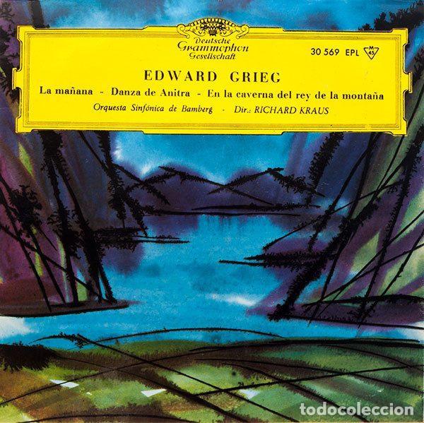 Disques de vinyle: Edward Grieg - Orquesta Sinf&oacute;nica De Bamberg - Dir.: Richard Kraus &ndash; La Ma&ntilde;ana - Danza De Anitra...