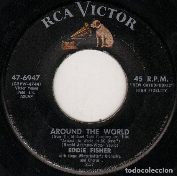 Vinyl records: Eddie Fisher With Hugo Winterhalter's Orchestra And Chorus &ndash; Around The World / Slow Burning...